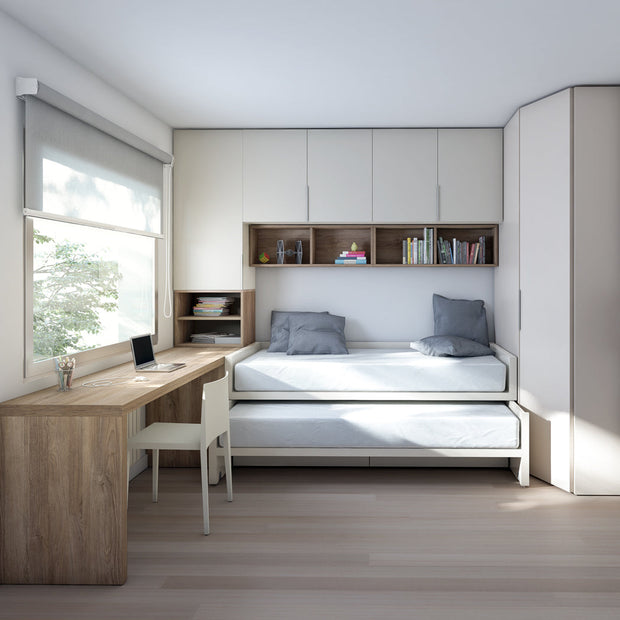 Compact Teen Bedroom with study area